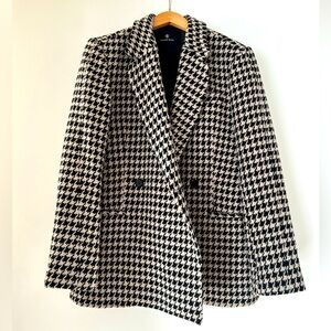 ANINE BING WOMENS KAIA HOUNDSTOOTH BLAZER SIZE SMALL